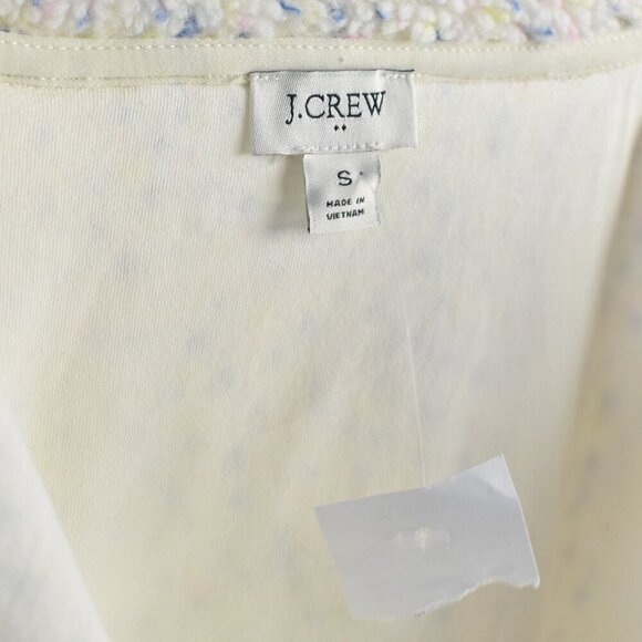 J. Crew Flecked Sherpa Fleece Zip Up Jacket NEW - S - Picture 10 of 10